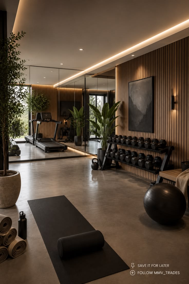 Home Gyms — editorial photograph for a British home wellness setting