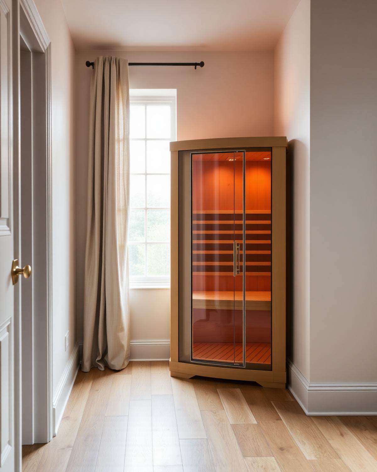 Infrared Saunas — editorial photograph for a British home wellness setting